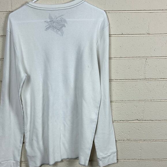 Quicksilver Y2K White Graphic Thermal size L - Picture 9 of 9